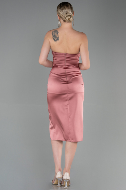 Partykleid Midi Satin Zwiebelschale ABK1845