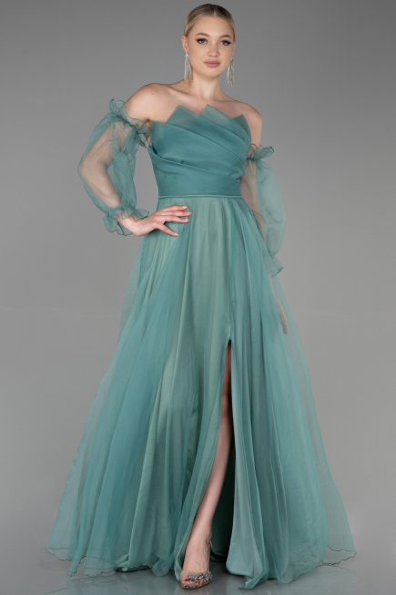 Minzgrün Abendkleid Lang ABU2076