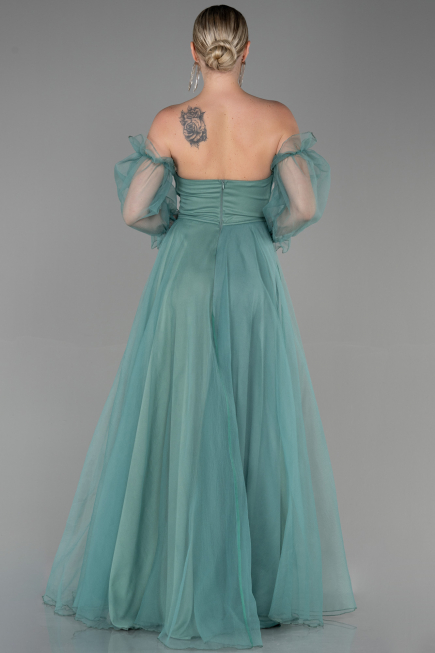 Minzgrün Abendkleid Lang ABU2076