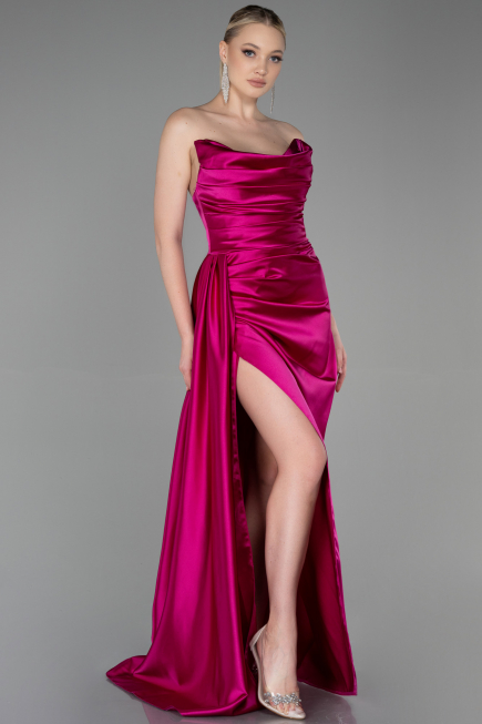 Abschlusskleid Lang Fuchsie ABU1775
