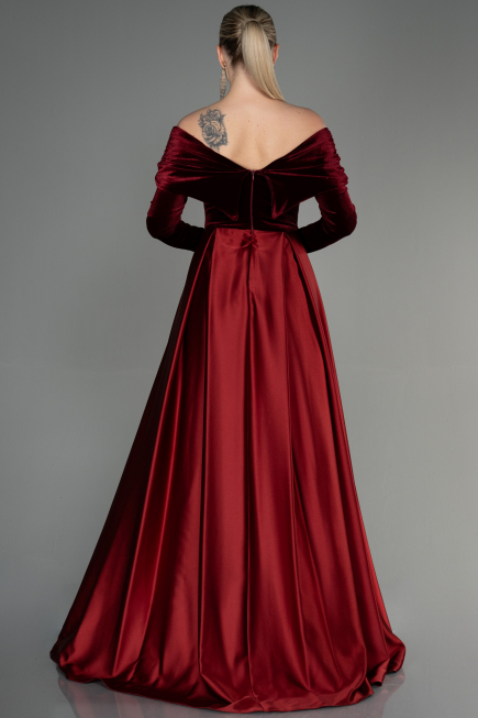 Abendkleid Lang Weinrot ABU2083