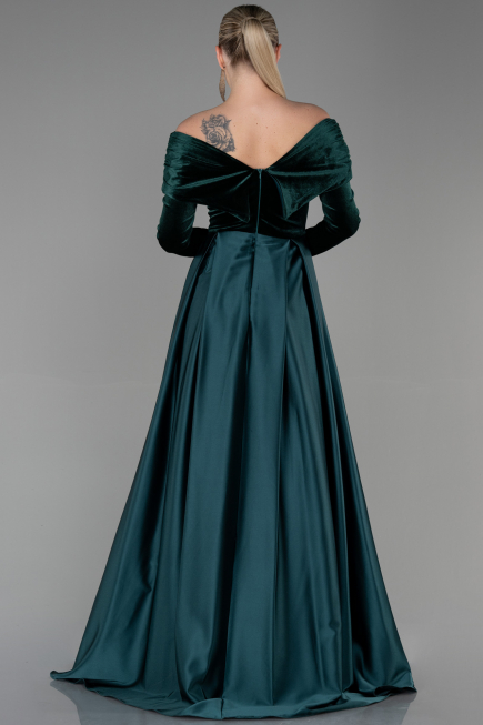 Abendkleid Lang Smaragdgrün ABU2083