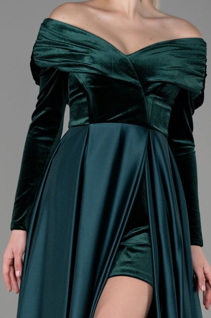 Abendkleid Lang Smaragdgrün ABU2083