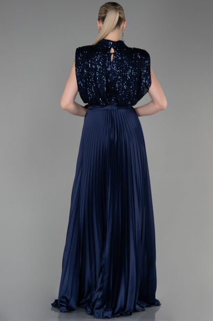Abendkleid Lang Marineblau ABU3326
