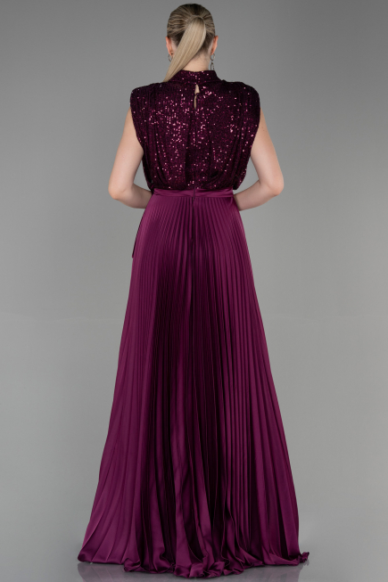 Abendkleid Lang Pflaume ABU3326