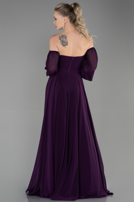 Violette Abschlusskleid Lang Chiffon ABU2457