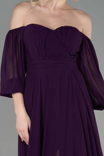 Violette Abschlusskleid Lang Chiffon ABU2457