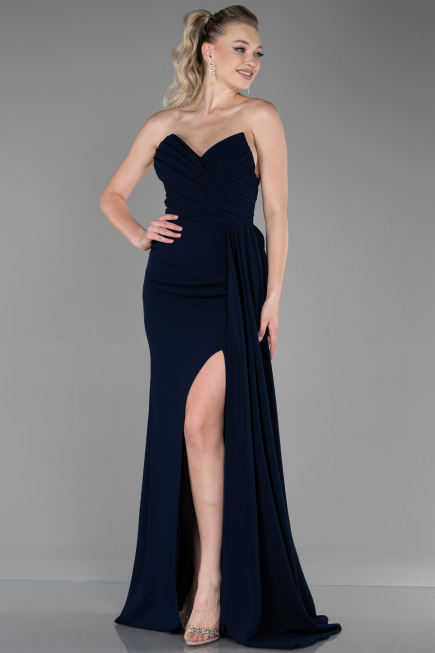 Abschlusskleid Lang Marineblau ABU3344