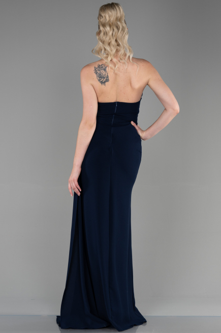 Abschlusskleid Lang Marineblau ABU3344
