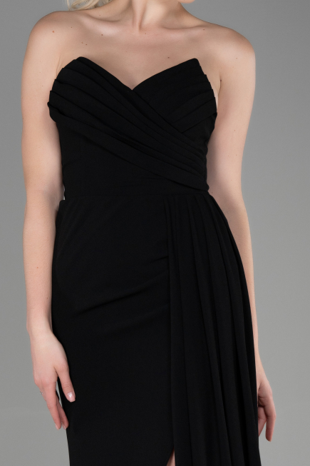 Abschlusskleid Lang Schwarz ABU3344