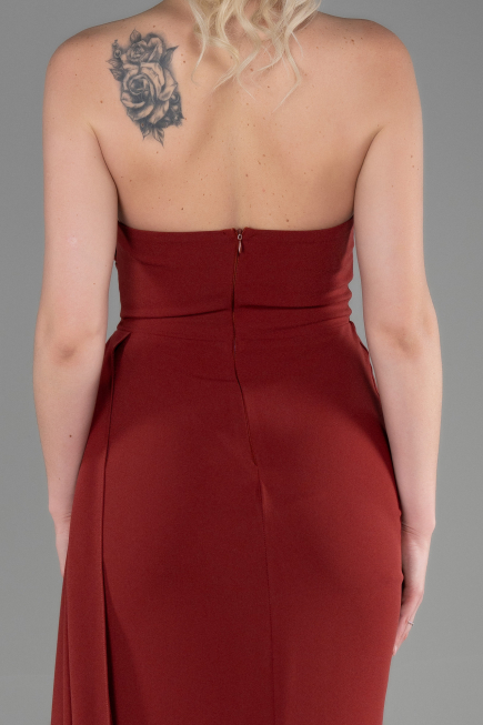 Abschlusskleid Lang Zimtfarben ABU3344