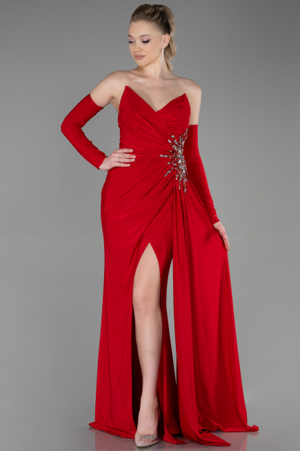 Abendkleid Lang Rot ABU3351