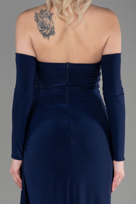Abendkleid Lang Marineblau ABU3351
