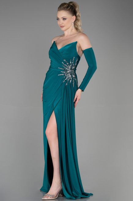 Abendkleid Lang Grün ABU3351