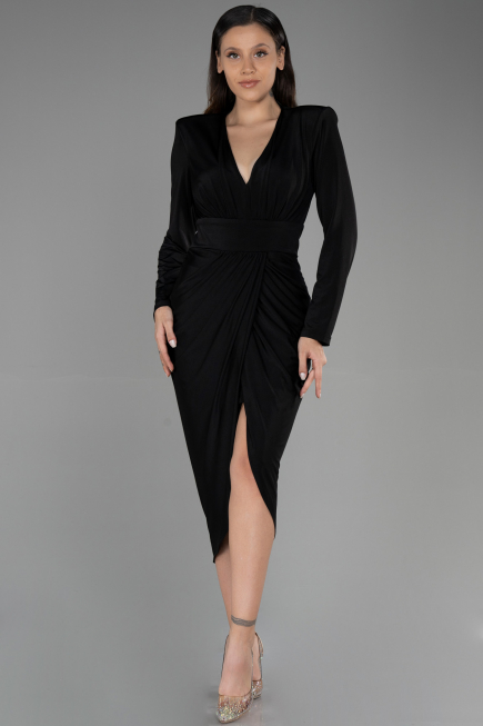 Partykleid Midi Schwarz ABK1861