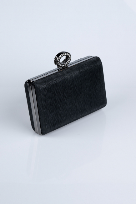 Abendtasche Laserschnitt Schwarz SH830