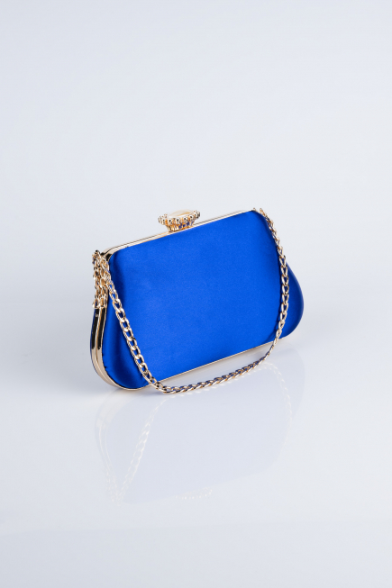 Abendtasche Satin Sächsischblau SH834
