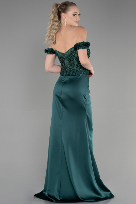 Abendkleid Lang Smaragdgrün ABU3384
