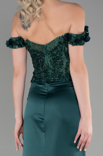 Abendkleid Lang Smaragdgrün ABU3384
