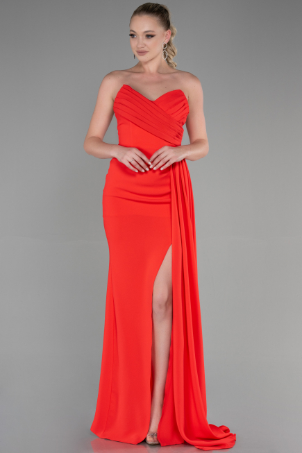 Abschlusskleid Lang Koralle ABU3344