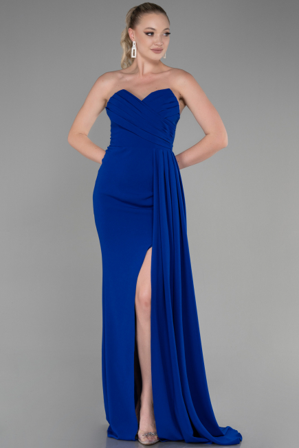 Abschlusskleid Lang Sächsischblau ABU3344