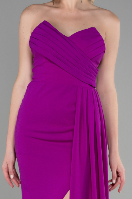 Abschlusskleid Lang Violett ABU3344