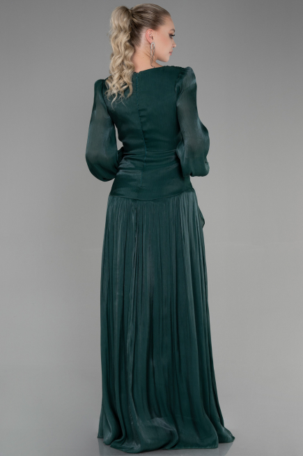 Abschlusskleid Lang Chiffon Smaragdgrün ABU3397