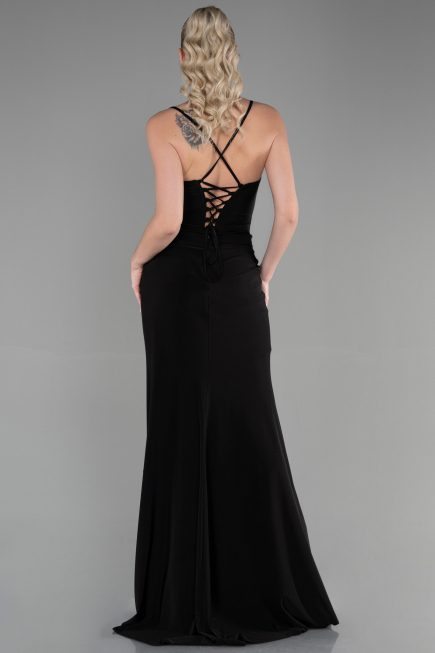 Abendkleid Lang Schwarz ABU3363