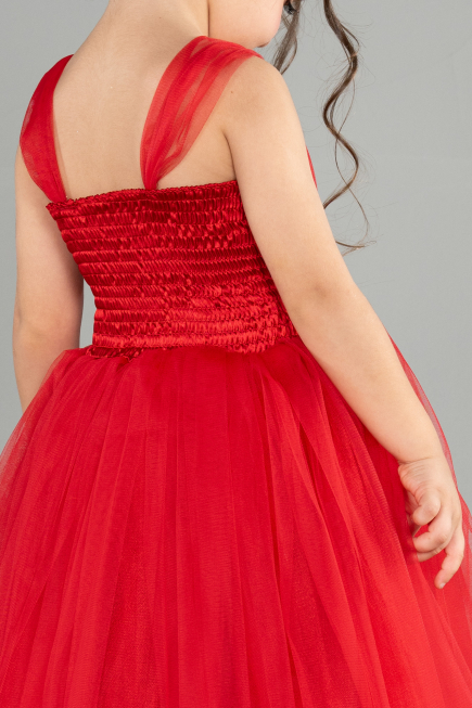 Abendkleid für Kinder Lang Rot ABU3031