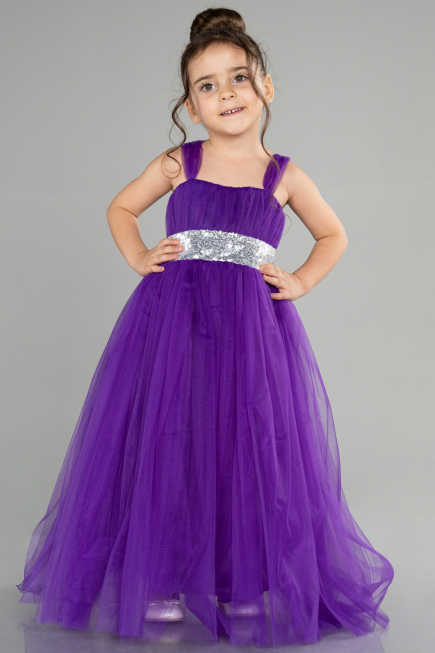 Abendkleid für Kinder Lang Violette ABU3031