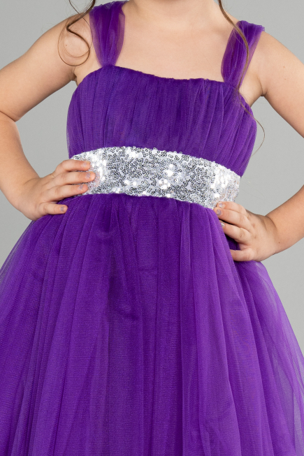 Abendkleid für Kinder Lang Violette ABU3031