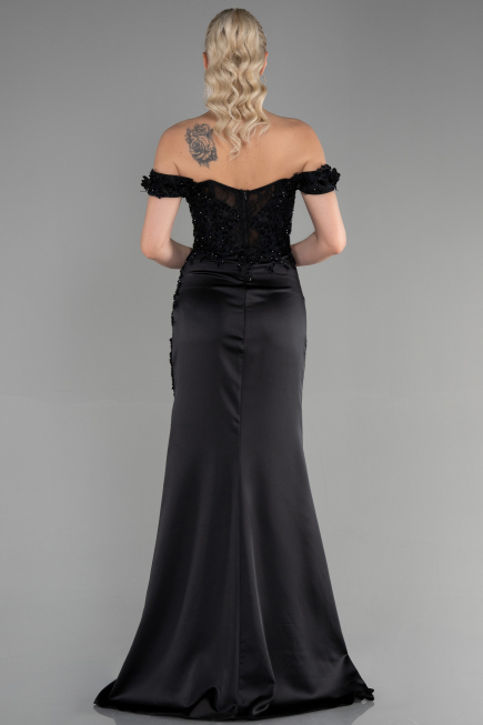 Abendkleid Lang Schwarz ABU3384