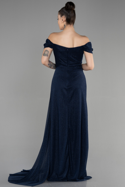 Abschlusskleid Lang Marineblau ABU3472