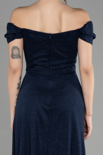 Abschlusskleid Lang Marineblau ABU3472