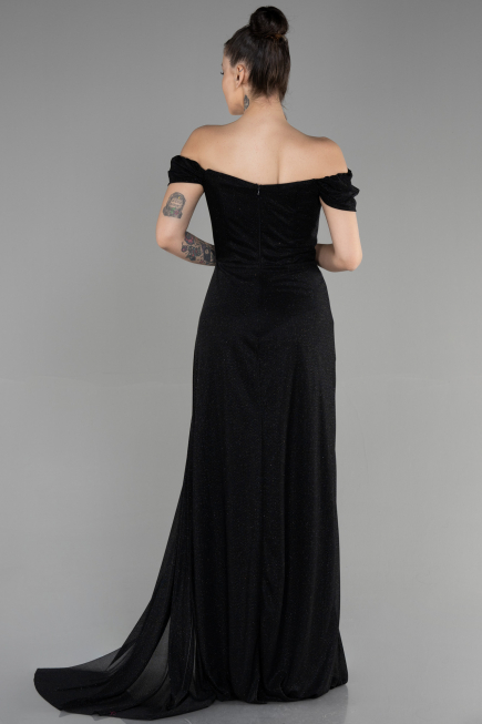 Abschlusskleid Lang Schwarz ABU3472