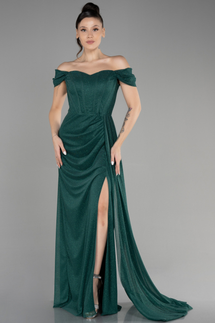 Abschlusskleid Lang Smaragdgrün ABU3472