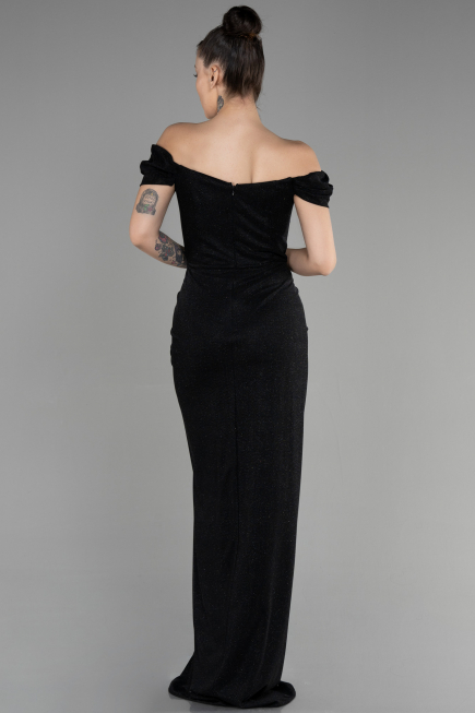 Abschlusskleid Lang Schwarz ABU3473