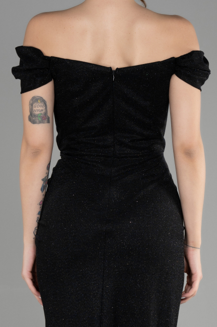 Abschlusskleid Lang Schwarz ABU3473