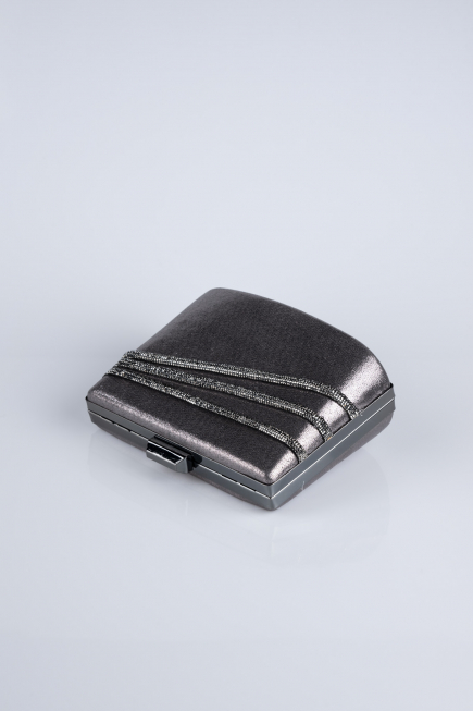 Abendtasche Verputz Platin SH822