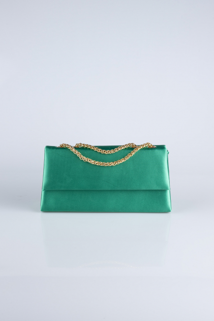 Abendtasche Satin Grün SH818