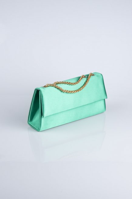 Abendtasche Satin Grün SH818
