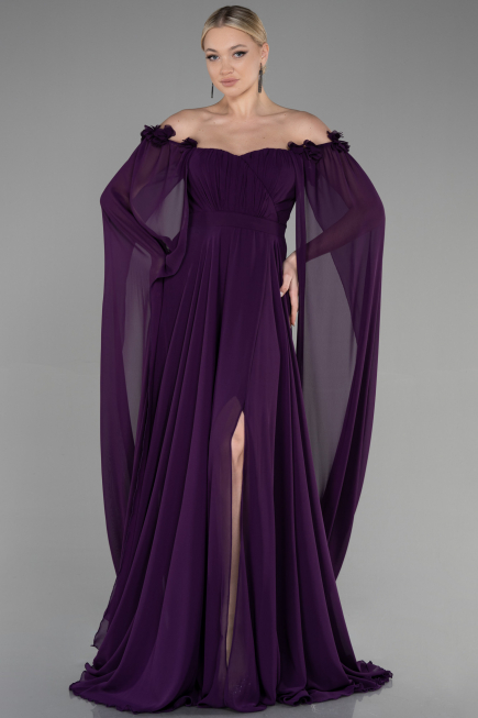 Standesamtkleid Lang Chiffon Violette ABU3462