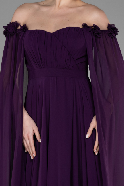 Standesamtkleid Lang Chiffon Violette ABU3462