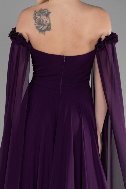 Standesamtkleid Lang Chiffon Violette ABU3462