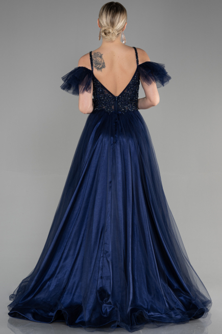 Abendkleid Lang Marineblau ABU3500