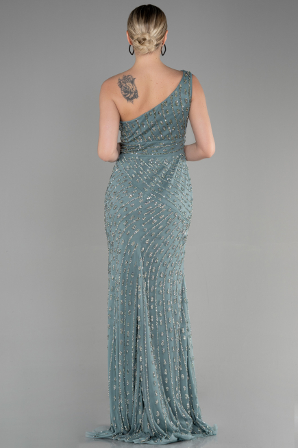 Designer Abendkleid Lang Minzgrün ABU3503