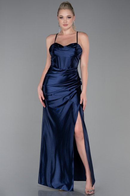 Abschlusskleid Lang Marineblau ABU3247