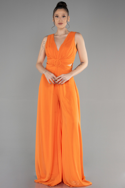 Partykleid Chiffon Orange ABT075