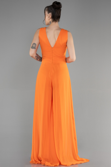 Partykleid Chiffon Orange ABT075
