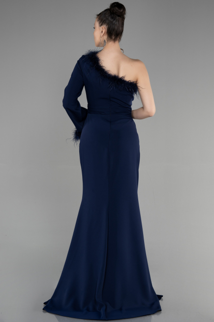 Abendkleid Lang Marineblau ABU3516